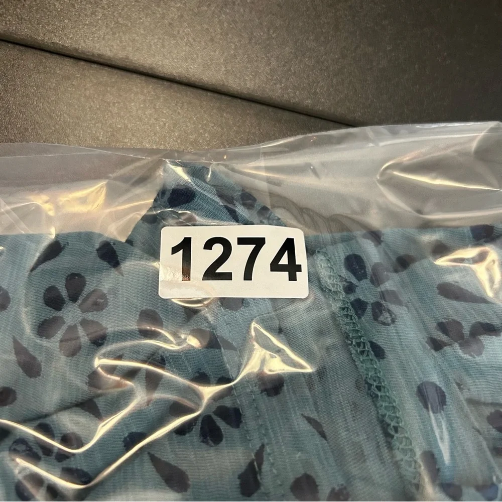 Wonderly Teal Floral Blouse - Picture 8 of 8